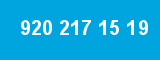 920 217 15 19 920 217 15 19